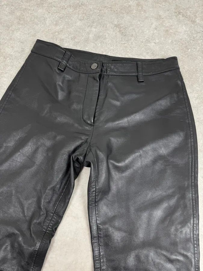 Gianfranco Ferre 2000s Gianfranco Ferré Black Leather Pants Size US 30 / EU 46 - 6 Thumbnail