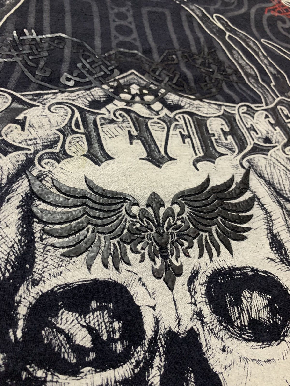 Affliction Xzavier Goth Grunge Graphic Skull MMA Archaic Size US M / EU 48-50 / 2 - 4 Thumbnail