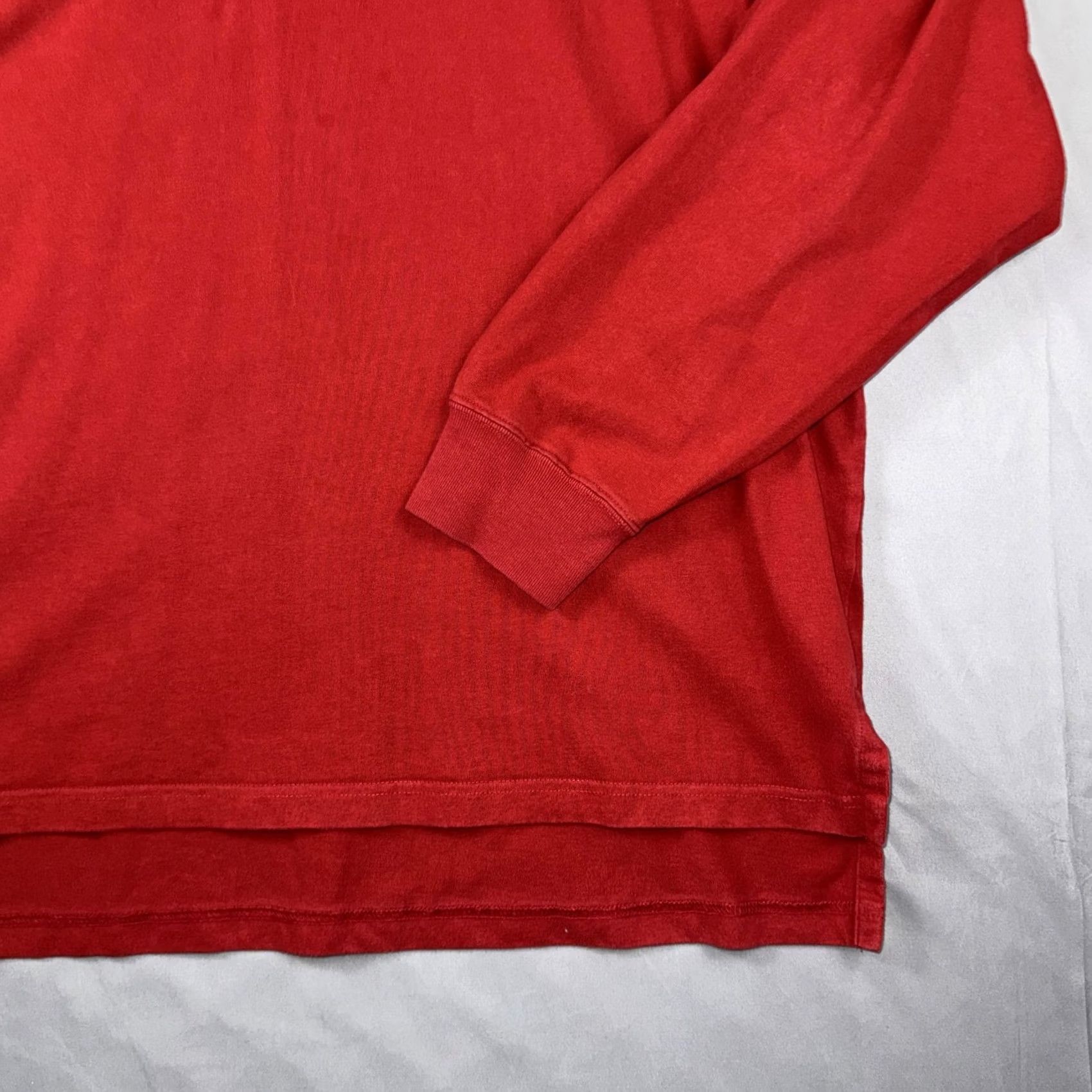Polo Ralph Lauren Vintage Polo Ralph Lauren Polo Shirt Mens Large Red Long Sleeve Pony Logo Size US L / EU 52-54 / 3 - 4 Thumbnail
