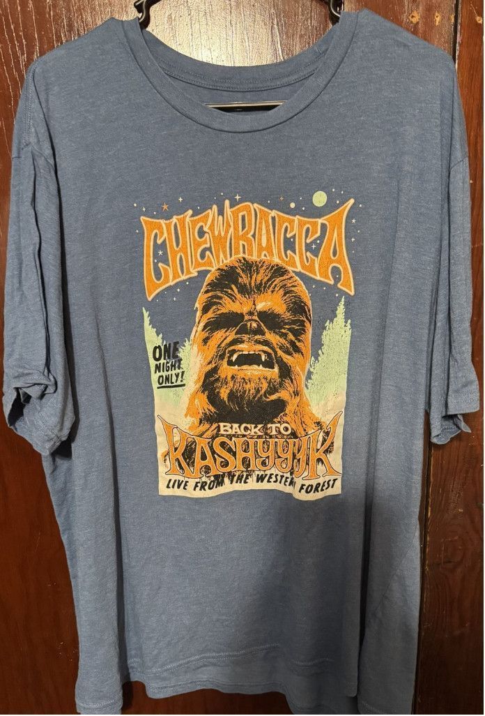 Star Wars Star Wars Chewbacca T-Shirt Men's Size XL (?) Blue Size US XL / EU 56 / 4 - 1 Thumbnail
