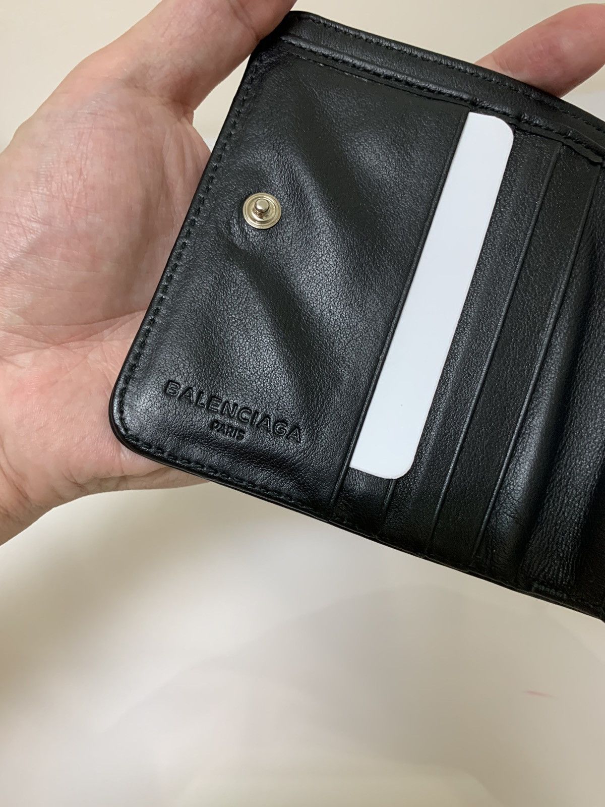 Balenciaga Balenciaga Black logo Leather Wallet Size ONE SIZE - 3 Thumbnail