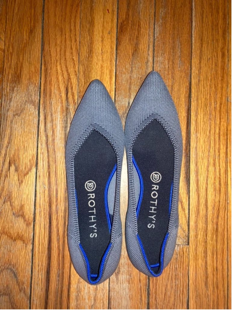 Rothy's Rothy’s The Point II Gray with blue halo size 9 Size US 9 / IT 39 - 6 Thumbnail