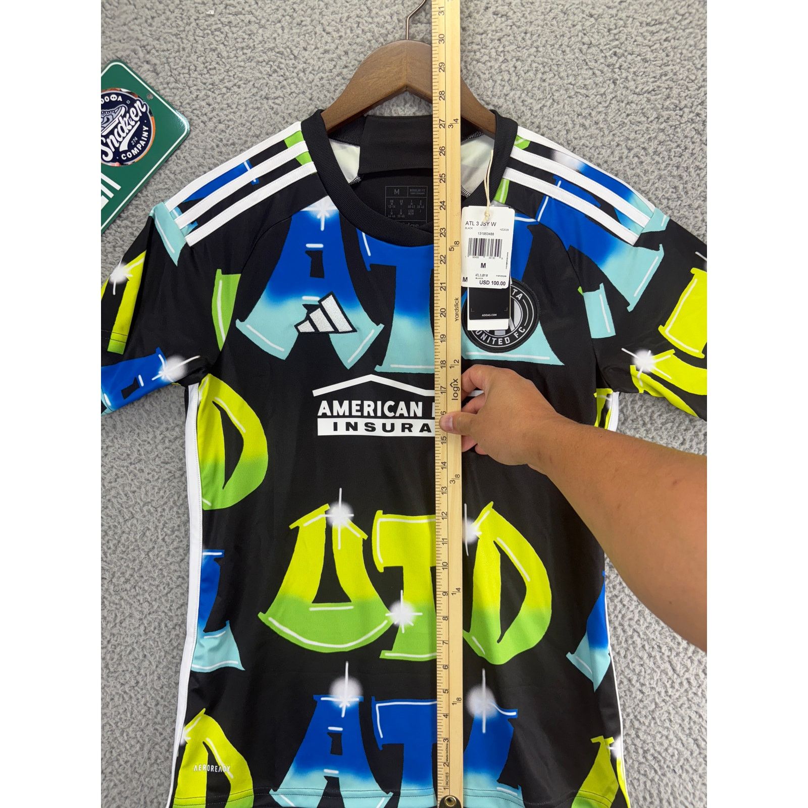 Adidas Adidas Atlanta United FC 23/24 Third Soccer Jersey Mens M Size US M / EU 48-50 / 2 - 5 Thumbnail