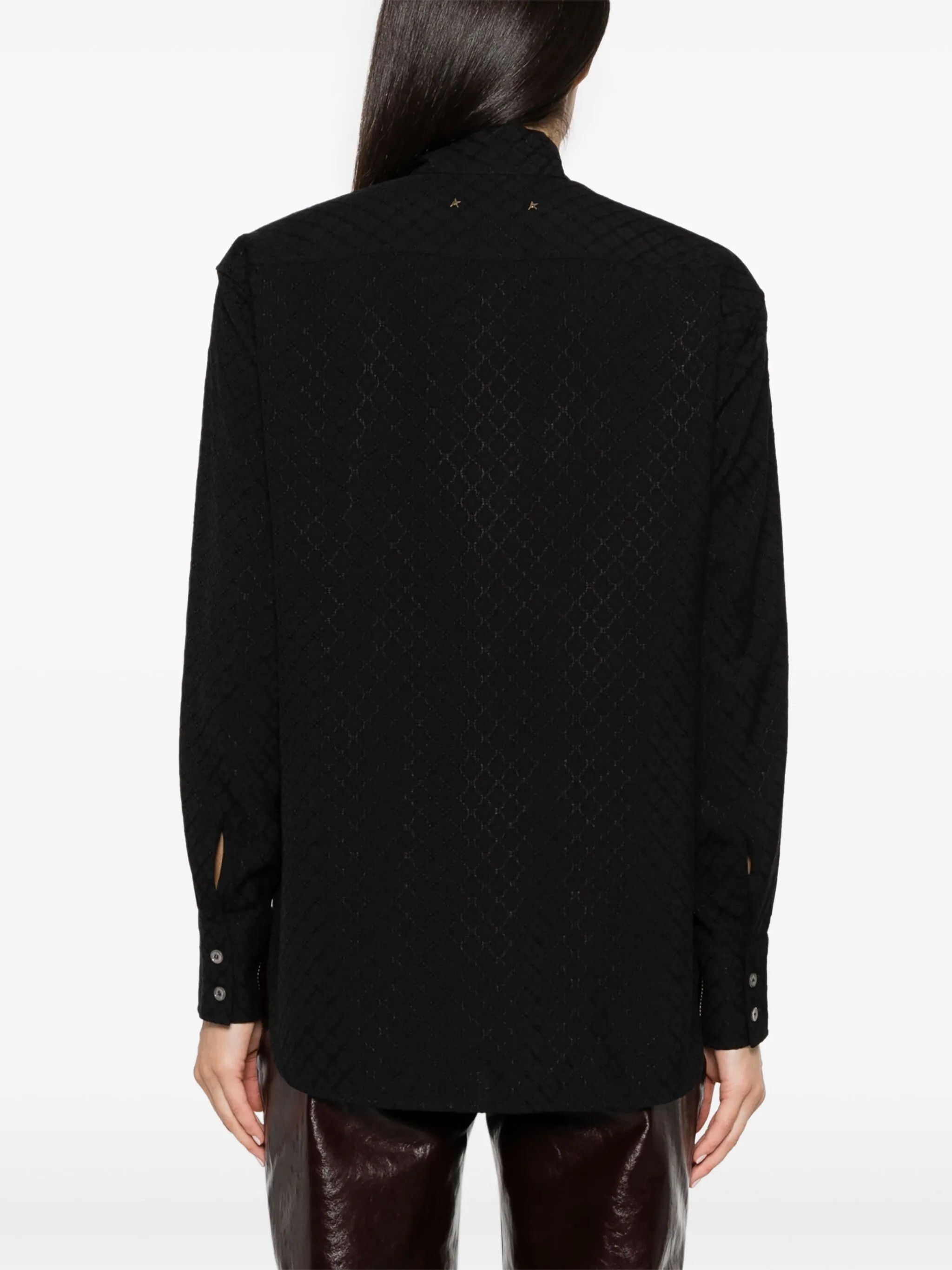 Golden Goose o1y0825 Solid Color Shirt in Black Size XS / US 0-2 / IT 36-38 - 4 Thumbnail