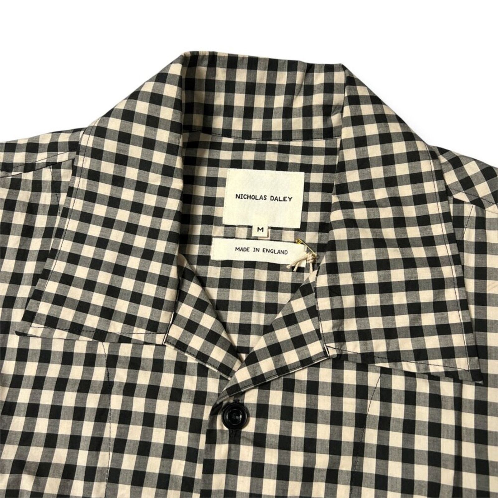 Nicholas Daley Nicholas Daley Two Pocket Gingham Cotton Shirt M NWT Size US M / EU 48-50 / 2 - 6 Thumbnail