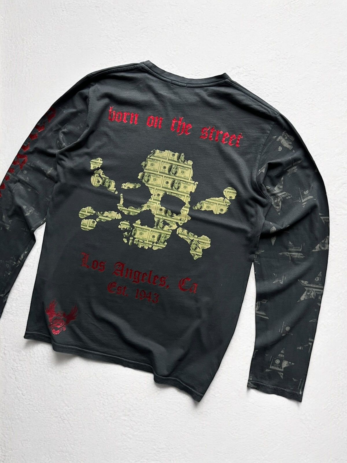 Christian Audigier × Vintage SMET by CHRISTIAN AUDIGIER LONG SLEEVE TEE RAP y2k vintage Size US M / EU 48-50 / 2 - 3 Thumbnail