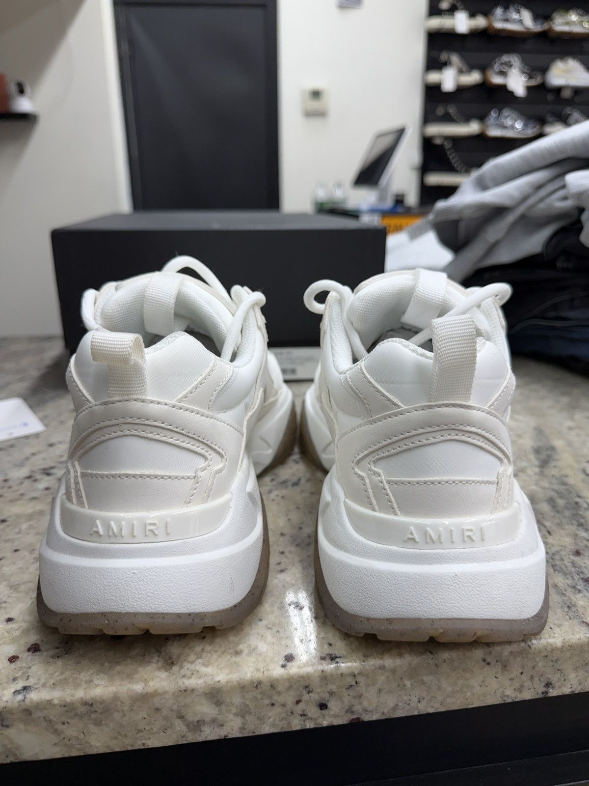 Amiri Amiri White Bone Runners Size US 10 / EU 43 - 4 Thumbnail