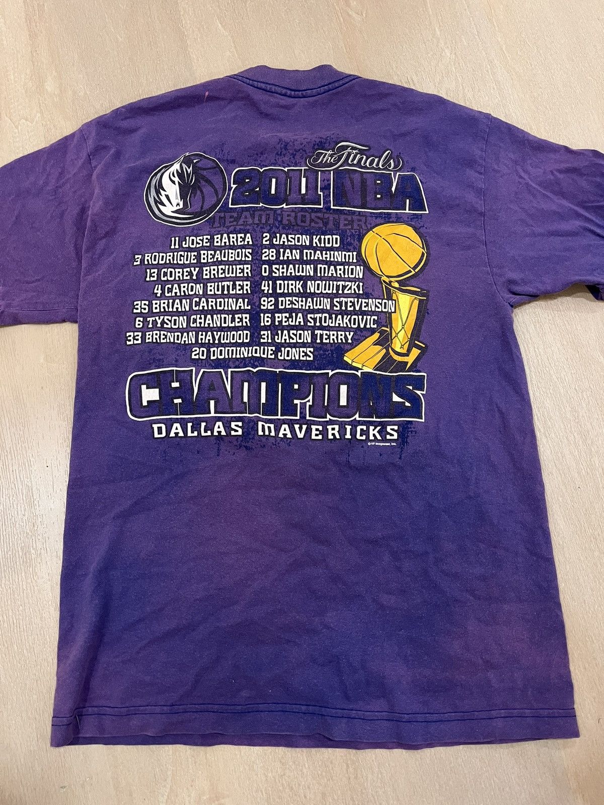 NBA Dallas Mavericks Bleached Championship Tee Size US M / EU 48-50 / 2 - 3 Thumbnail