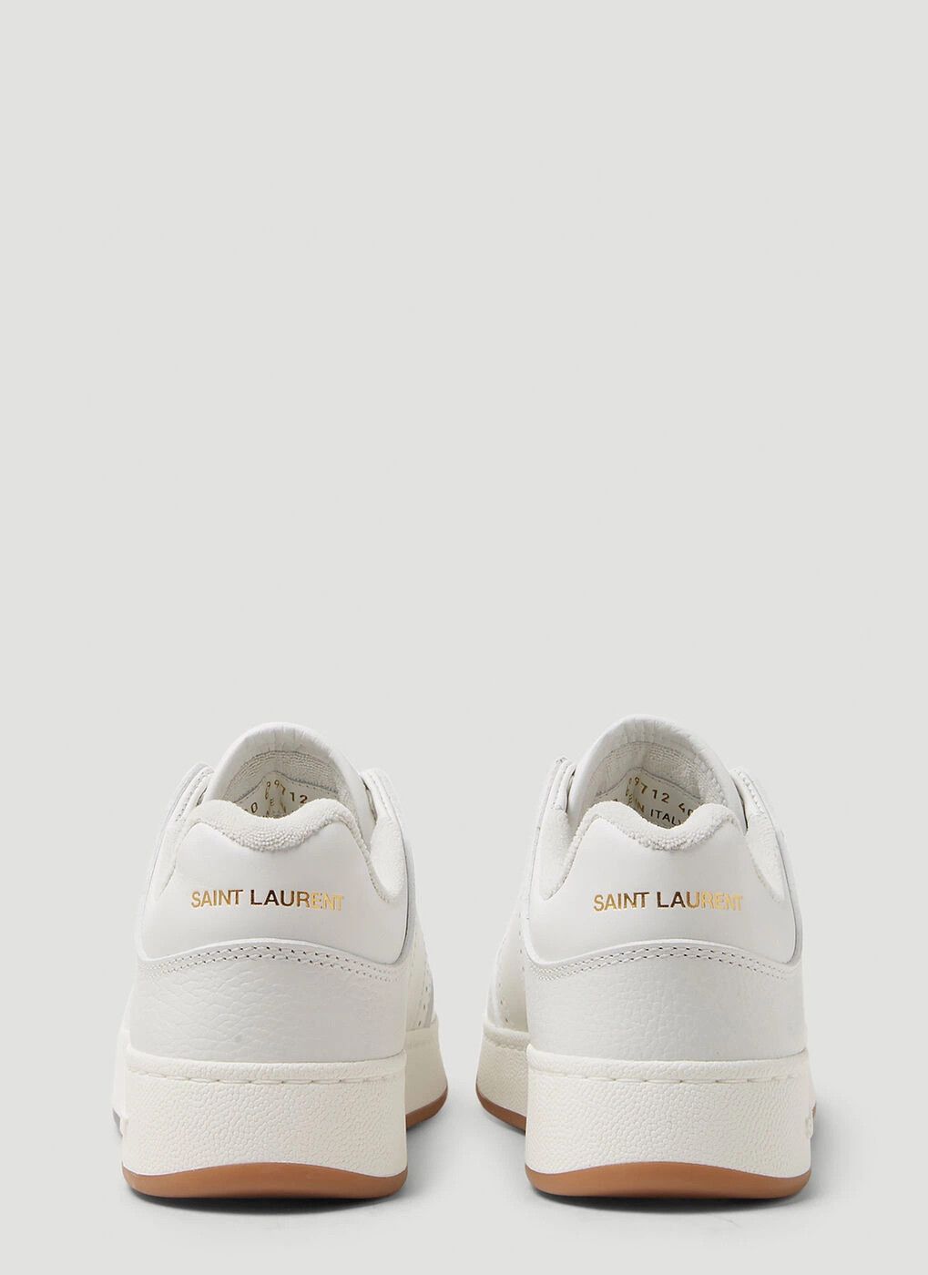 Saint Laurent Paris o1b1hav110525 SL/61 Sneakers in Perforated Leather in White Size US 8 / IT 38 - 4 Thumbnail