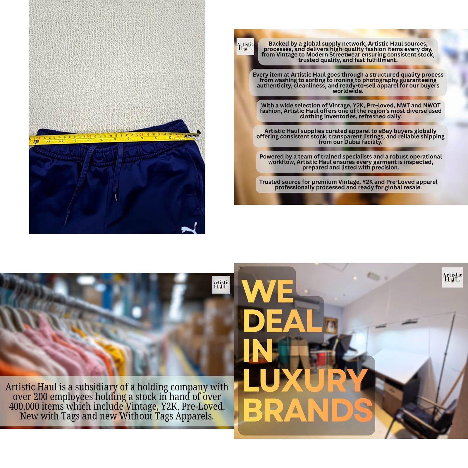 Puma Puma Men’s Navy Blue Track Jogger Sweatpants L Drawstring Relaxed Size US 33 - 8 Thumbnail