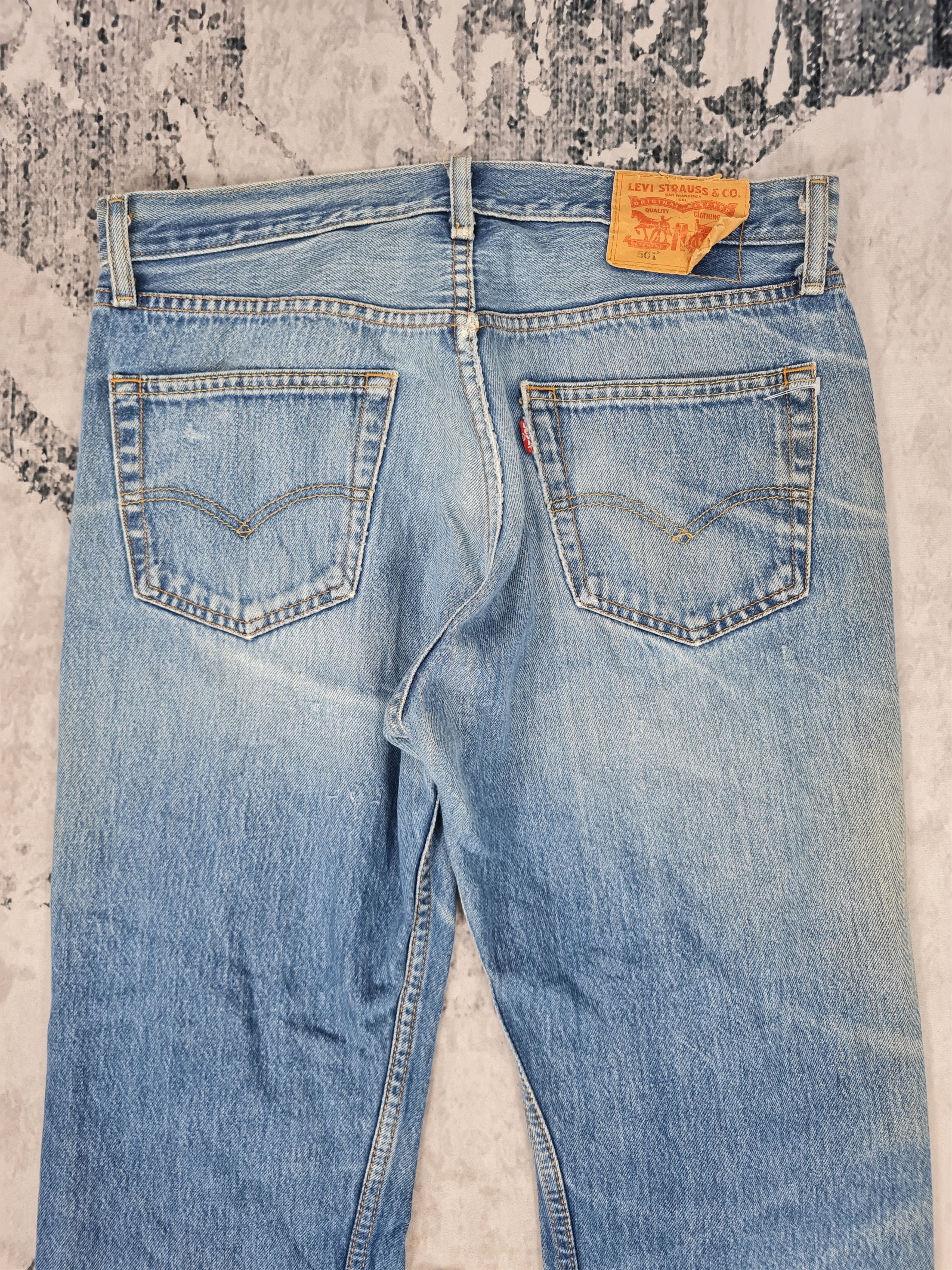 Levi's Vintage Clothing LEVIS 501 Ripped Cropped Stone Wash Jeans L0388 Size 34X27 Size US 34 / EU 50 - 9 Thumbnail