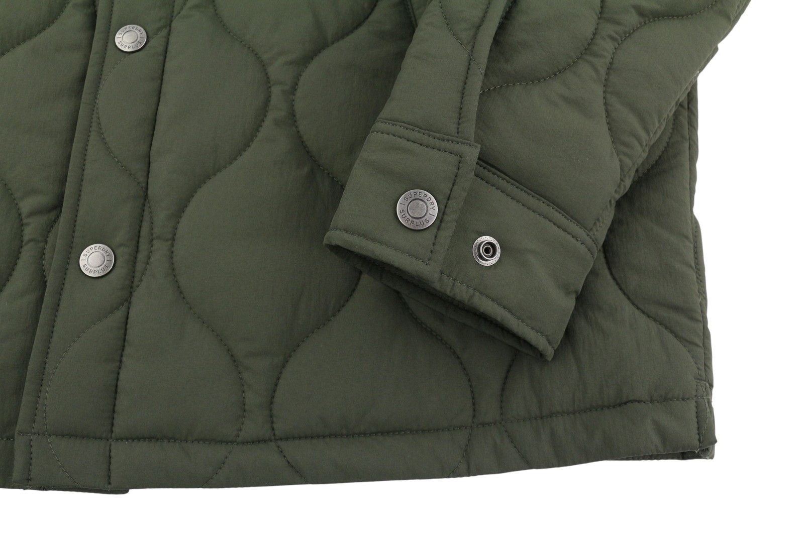 Superdry Surplus Liner M Green Quilted Padded Snap 87139 Size US M / EU 48-50 / 2 - 6 Thumbnail