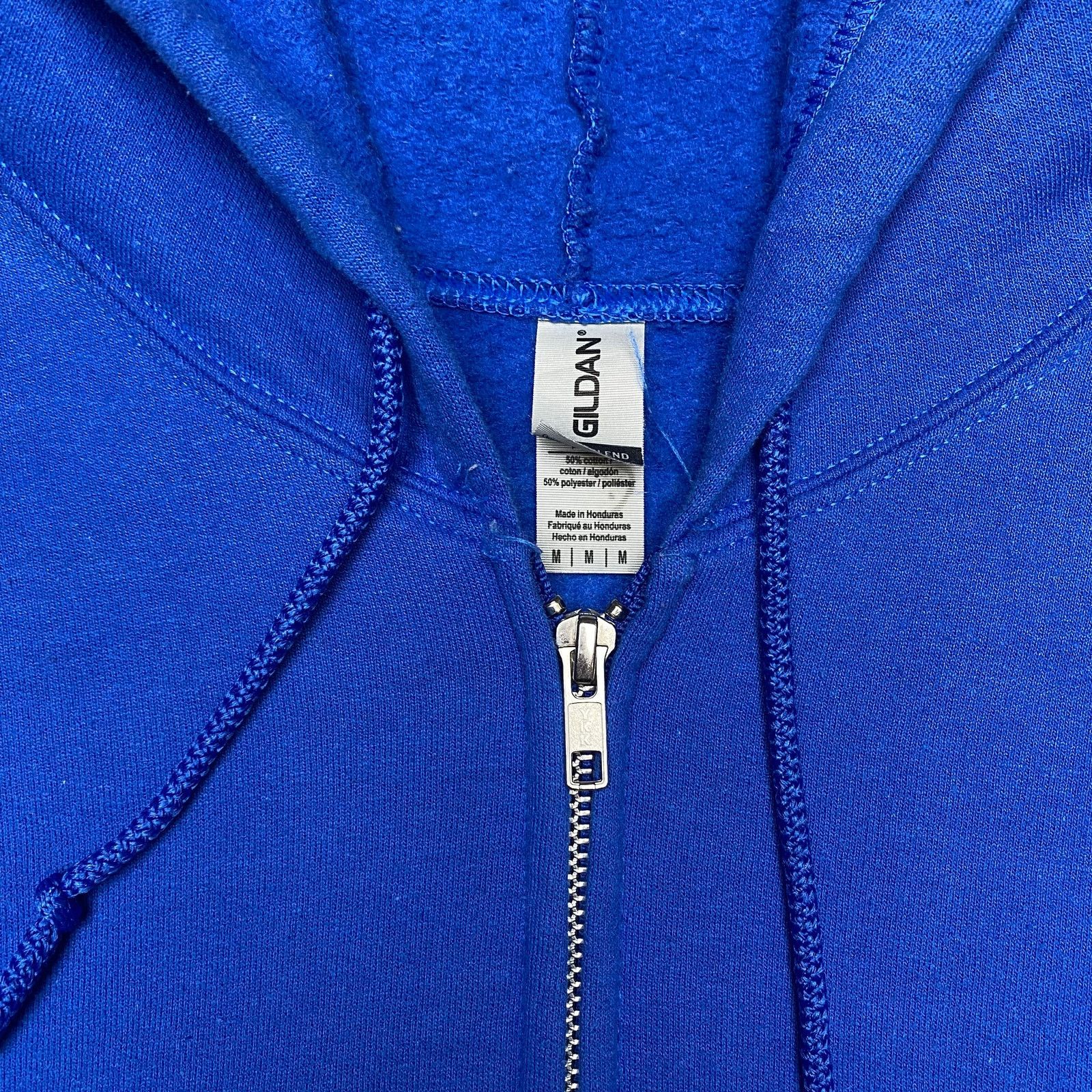 Gildan Trader Joe's Full Zip Hoodie Men's Medium Employee Blue Logo Size US M / EU 48-50 / 2 - 5 Thumbnail