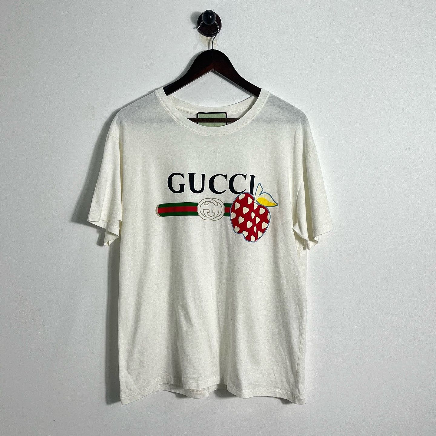 Gucci Gucci Apple Print T-Shirt Size M Size US M / EU 48-50 / 2 - 1 Thumbnail