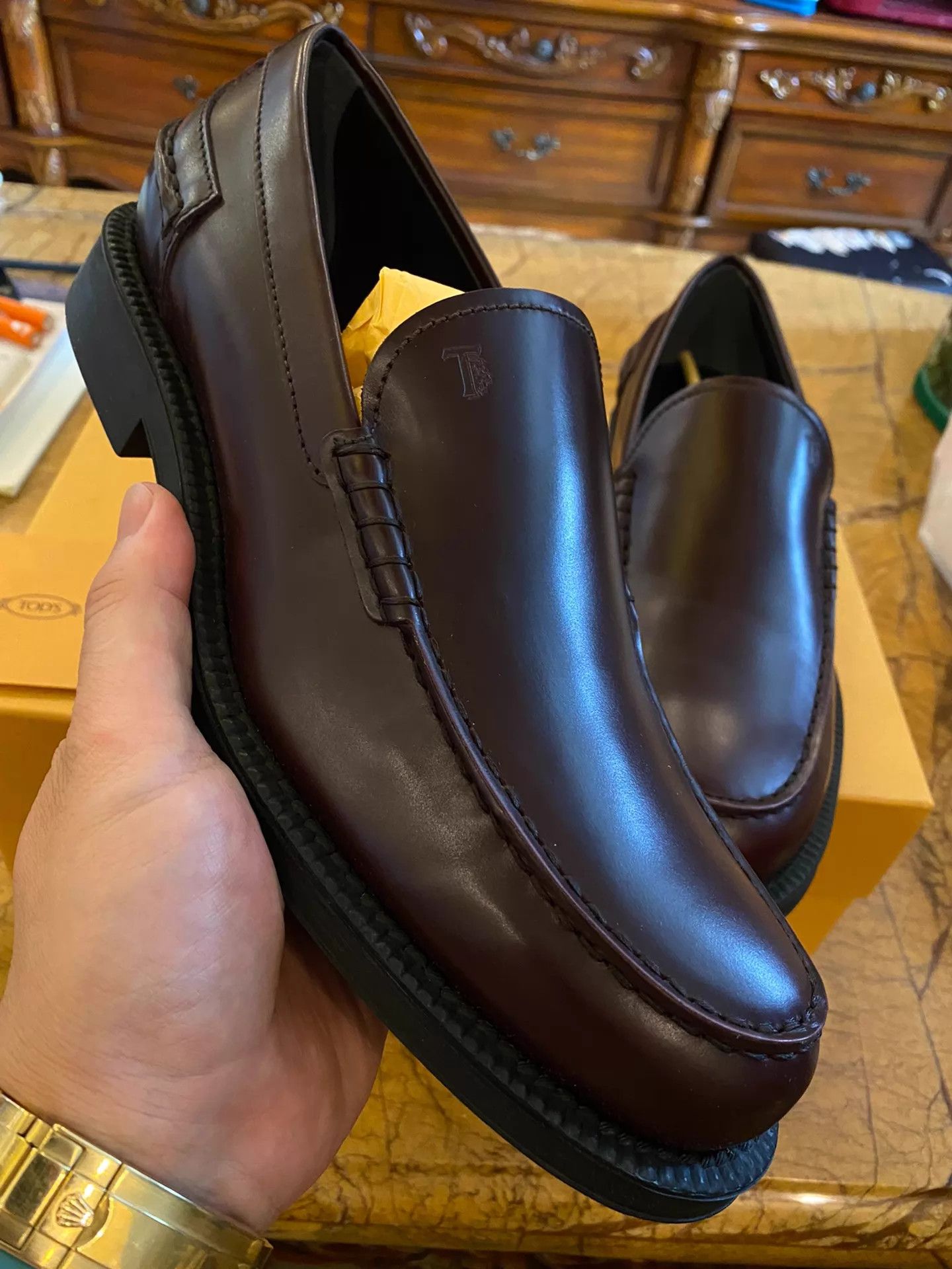 Tod's TODS Slip-On Loafers (Moccasin Soles) New Authentic Size 7 Size US 7 / EU 40 - 3 Thumbnail