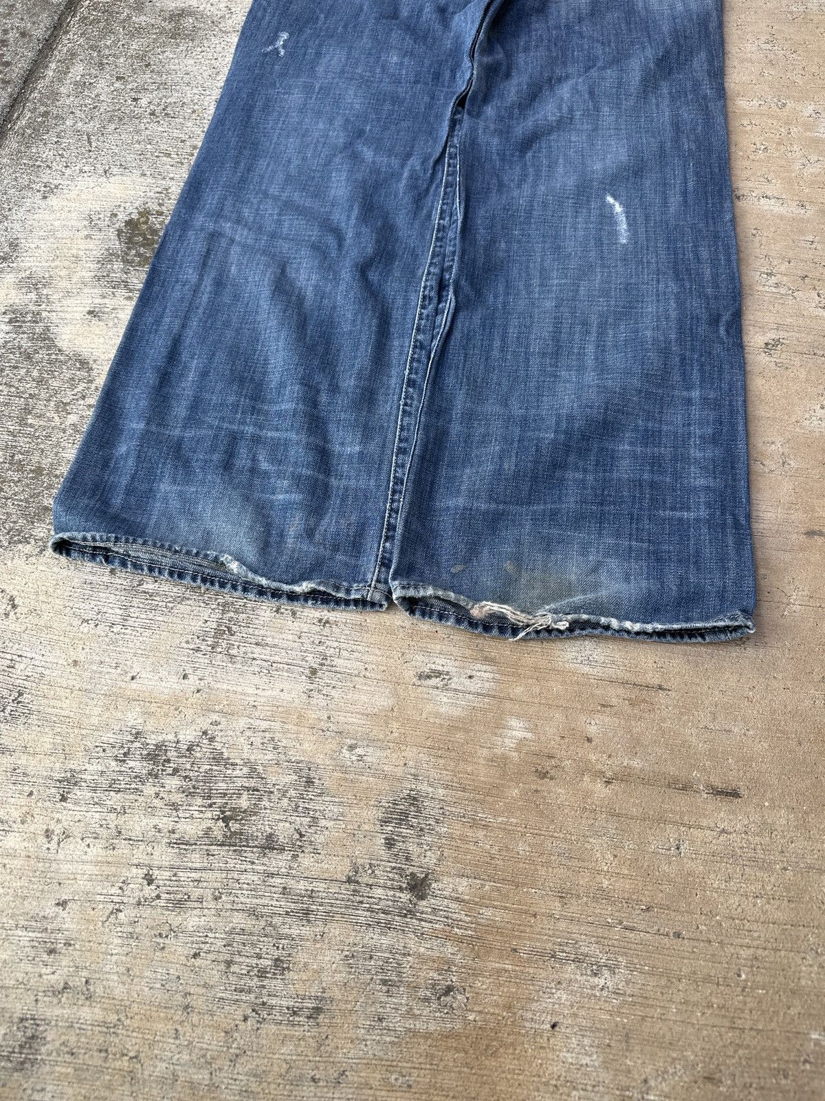 Rock & Republic Y2k 2000s Baggy Blue Rock & Republic Wideleg Jeans Size US 32 / EU 48 - 2 Thumbnail