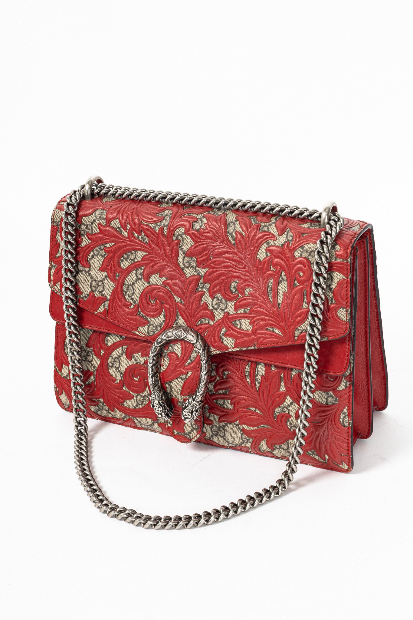 Gucci Gucci Dionysus Red Arabesque & GG Supreme Shoulder Bag Size ONE SIZE - 6 Thumbnail
