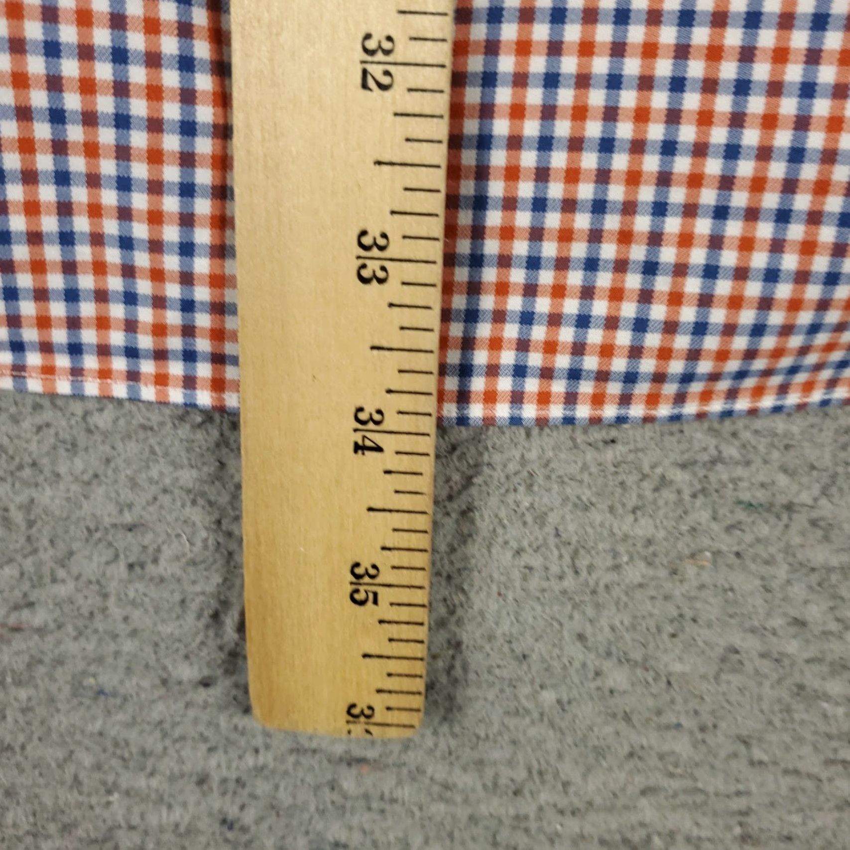 David Donahue David Donahue Shirt Mens XL Blue Orange Check Button Up Long Sleeve Size US XL / EU 56 / 4 - 4 Thumbnail