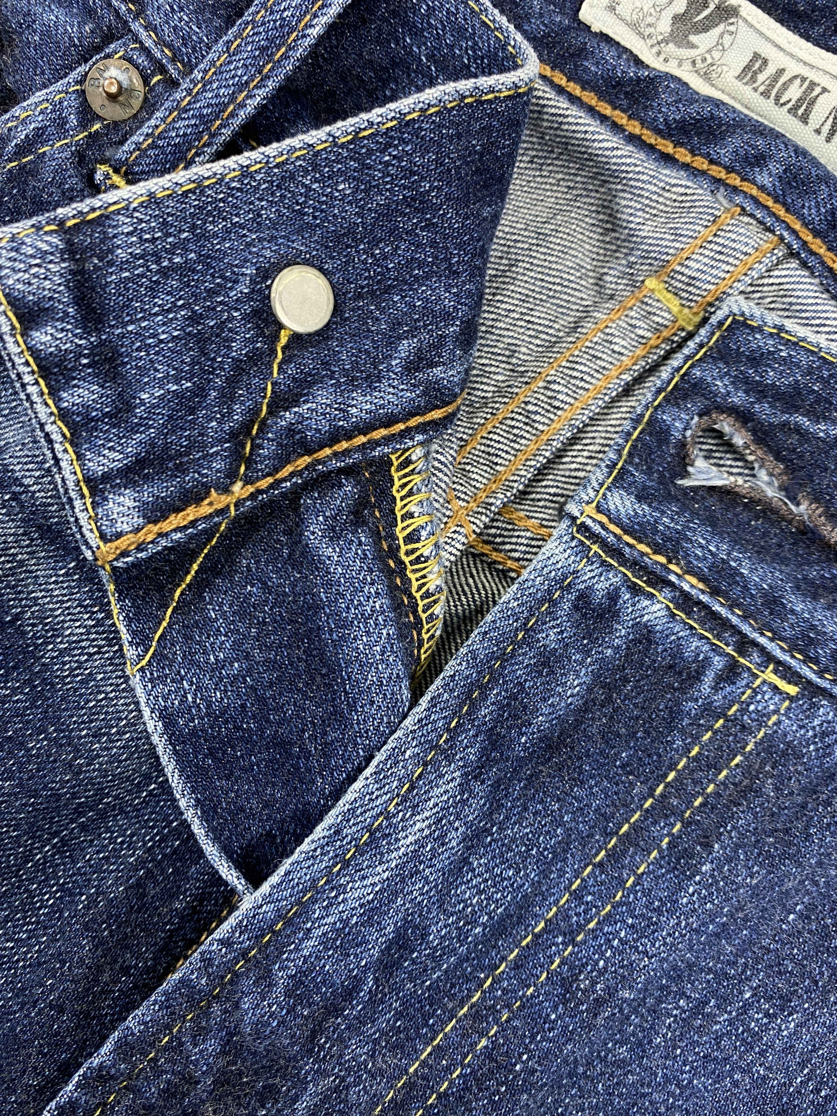 Japanese Brand Blue Vintage Back Number Jeans 36x30 Denim- JN3547 Size US 36 / EU 52 - 7 Thumbnail