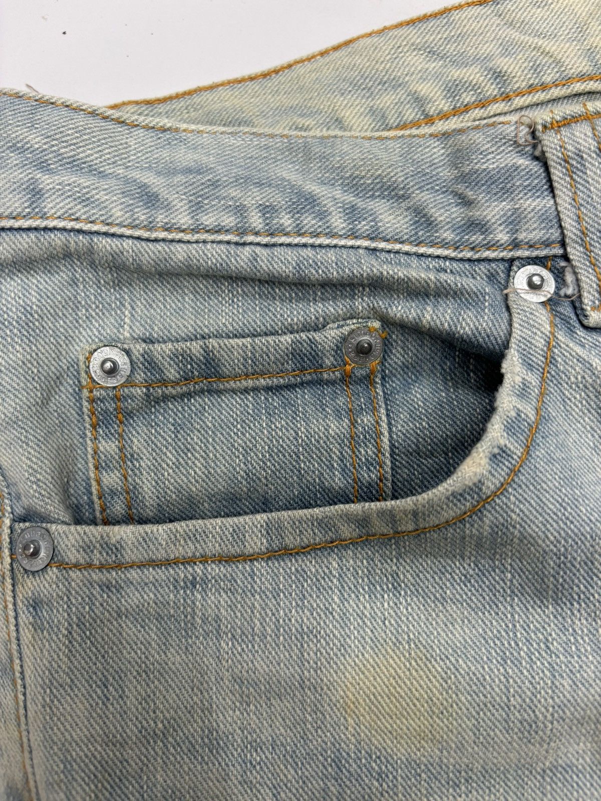Number (N)ine Sunao Kuwahara Issey Miyake Distressed Denim Jeans Size US 32 / EU 48 - 12 Thumbnail