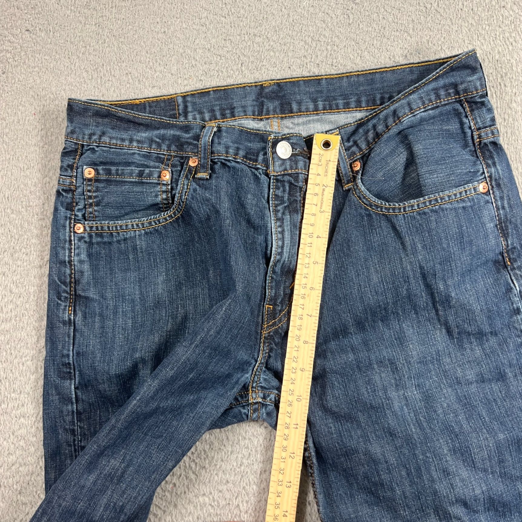 Levi's Levi's Men's Bermuda Shorts 34 Blue Denim 10" Casual Grunge Y2K Baggy Relaxed Fit Size US 34 / EU 50 - 4 Thumbnail