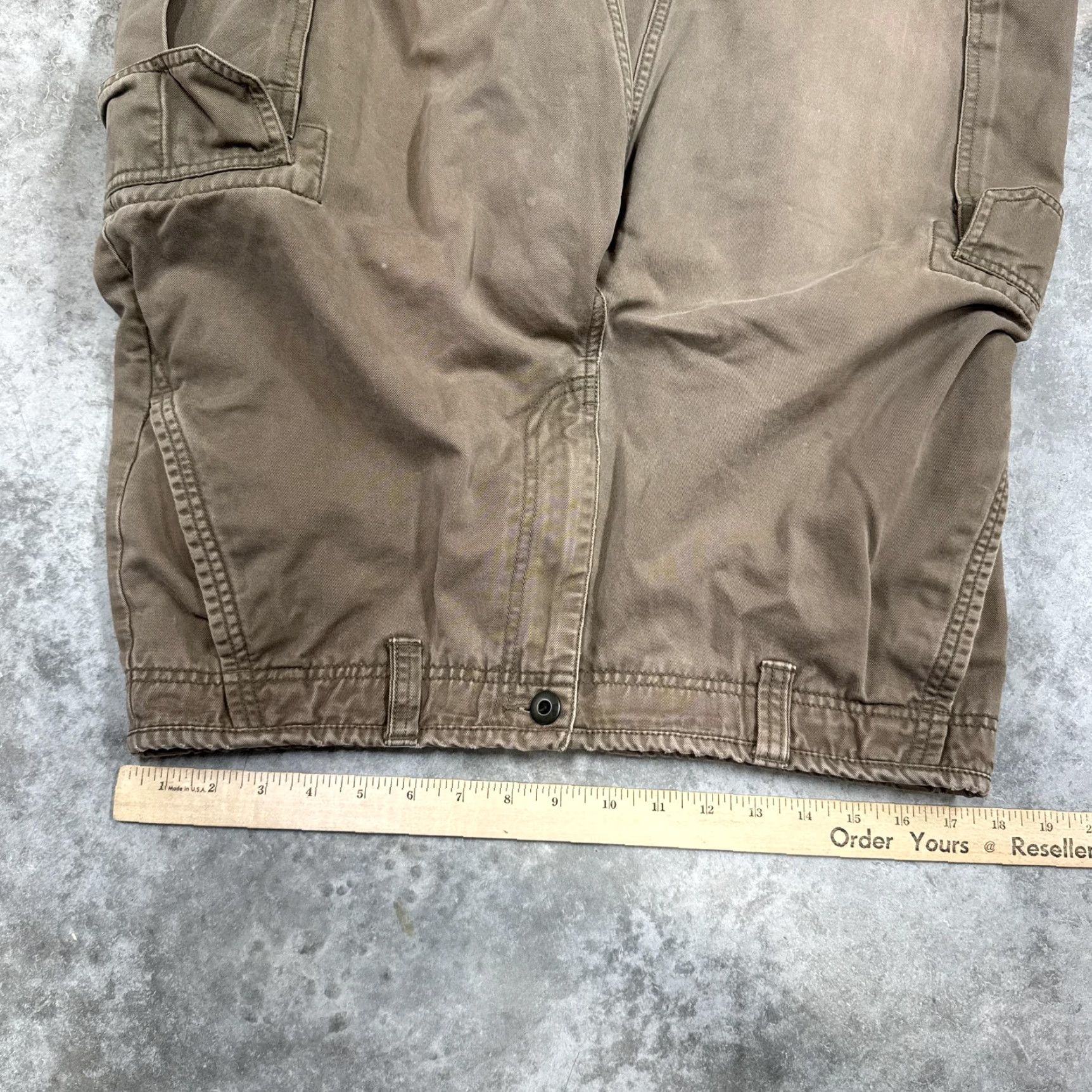 Gap GAP Cargo Pants Mens Brown Standard Cargo Workwear Utility Pockets Relaxed Twill Size US 33 - 6 Thumbnail