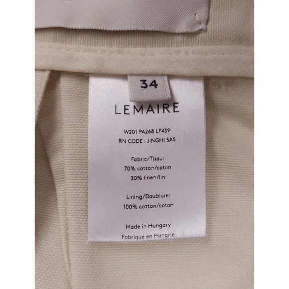 Lemaire Lemaire Linen Pleated Shorts Size 34 2 XS Womens Off-White Size 26" / US 2 / IT 38 - 11 Thumbnail