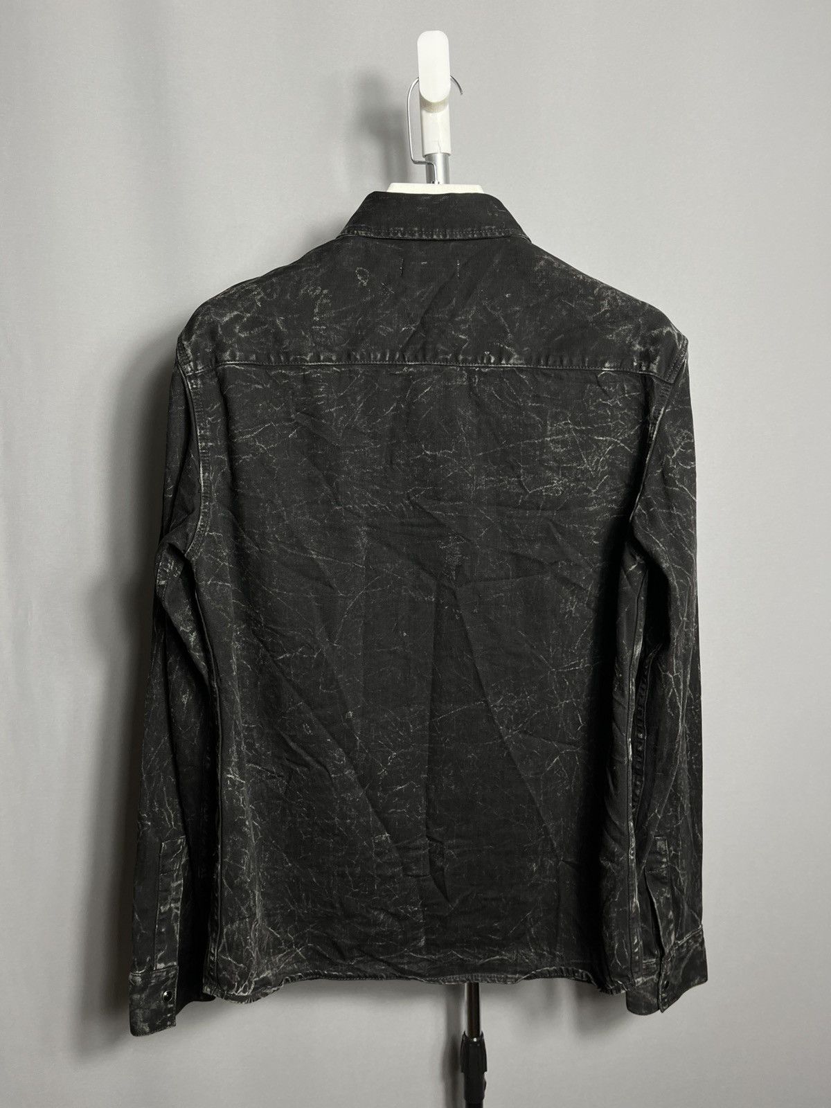Allsaints Allsaints Nokken Denim Shirt Men’s Snap Long Sleeve Black Size US M / EU 48-50 / 2 - 8 Thumbnail
