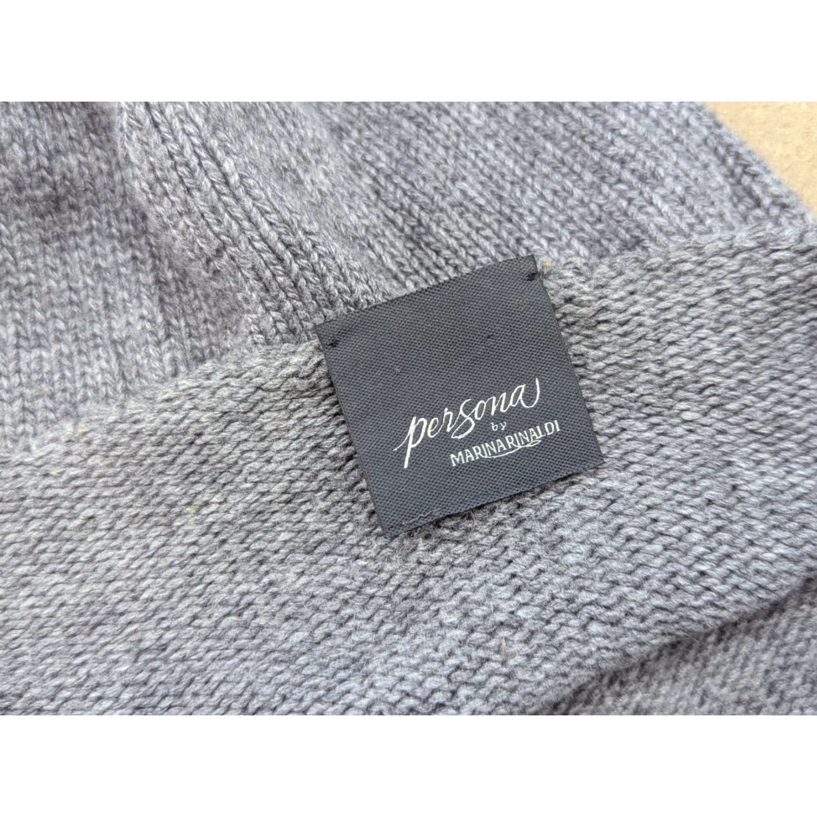 Marina Rinaldi Marina Rinaldi Persona Beanie Womens One Size Wool Beige Lightweight Hat Size ONE SIZE - 3 Thumbnail