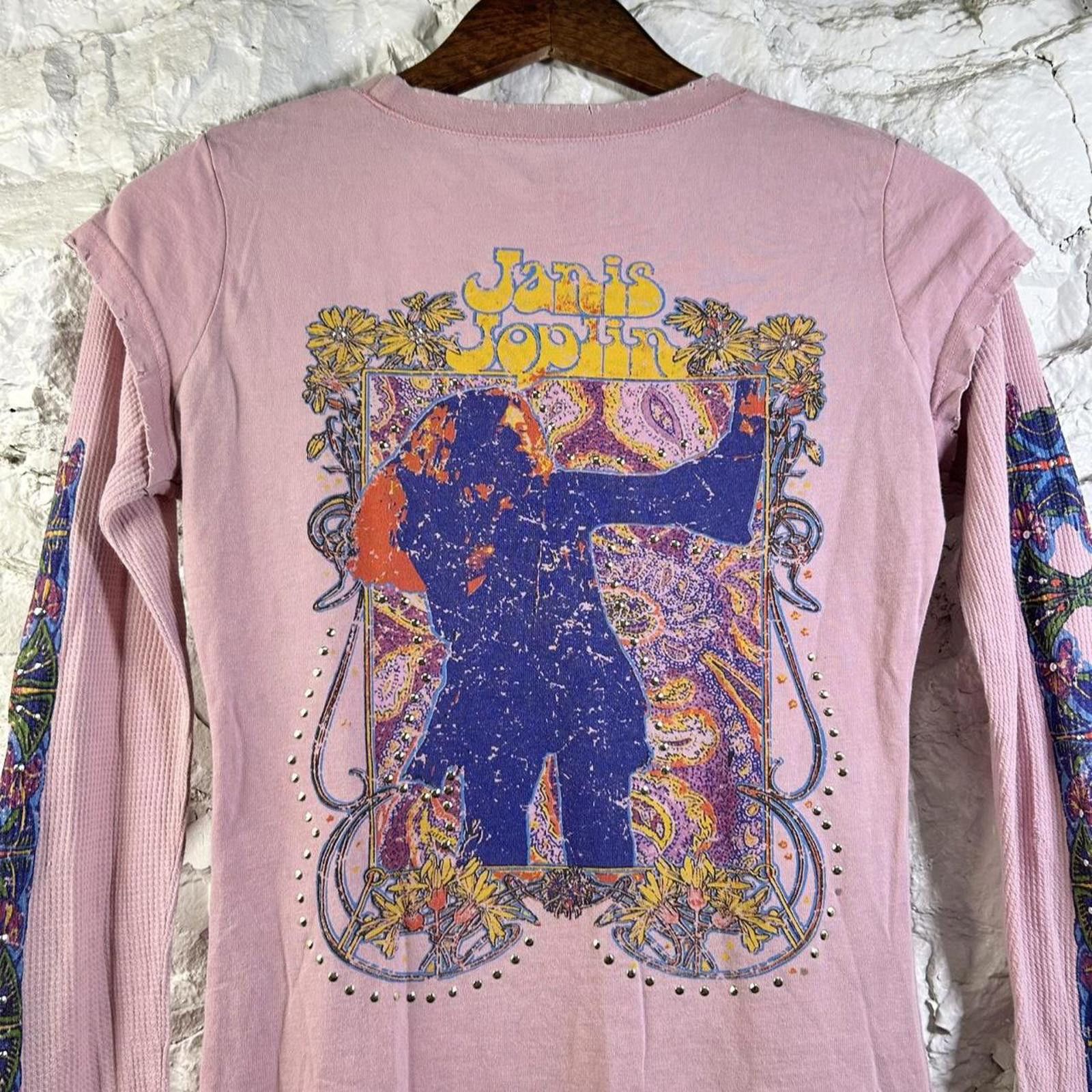 Other Janis Joplin Long Sleeve Grunge Skater Style Shirt Medium Size M / US 6-8 / IT 42-44 - 2 Thumbnail