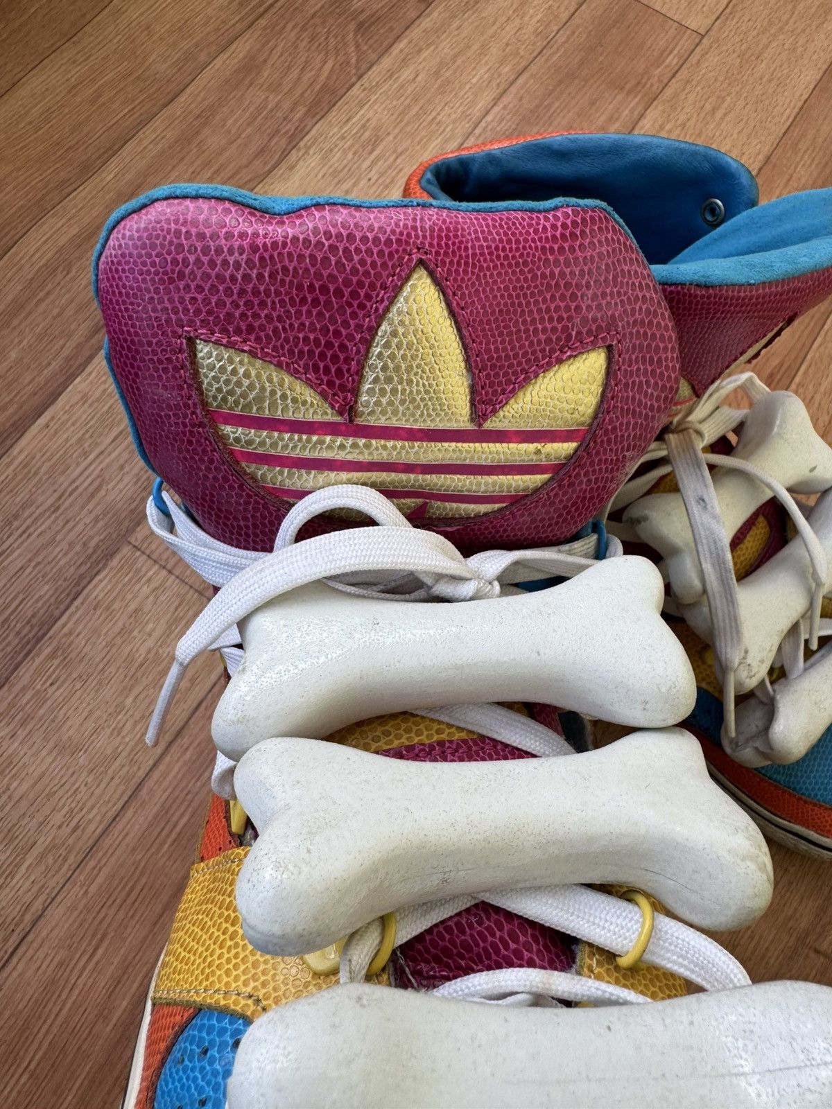 Adidas × Jeremy Scott 🔥🥹Jeremy Scott x Adidas S/S 14 bones sneakers Size US 11.5 / EU 44-45 - 11 Thumbnail