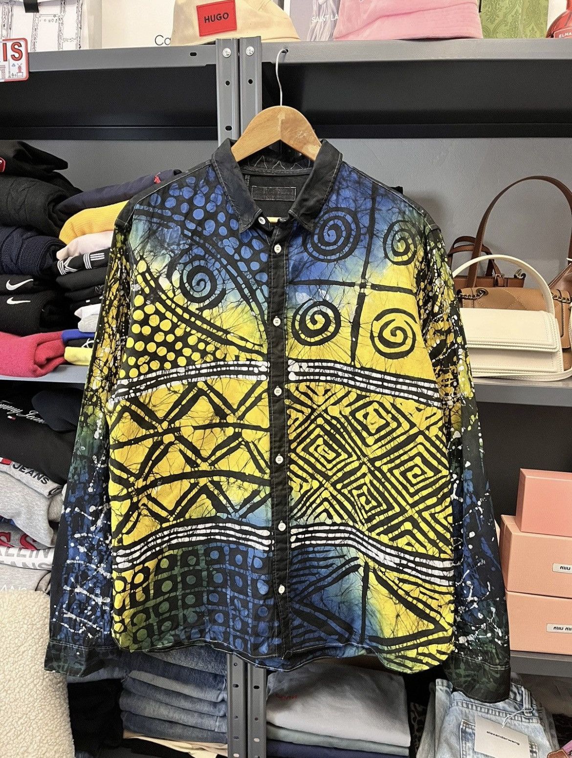 Allsaints Allsaints Printed Shirt Size US L / EU 52-54 / 3 - 1 Thumbnail