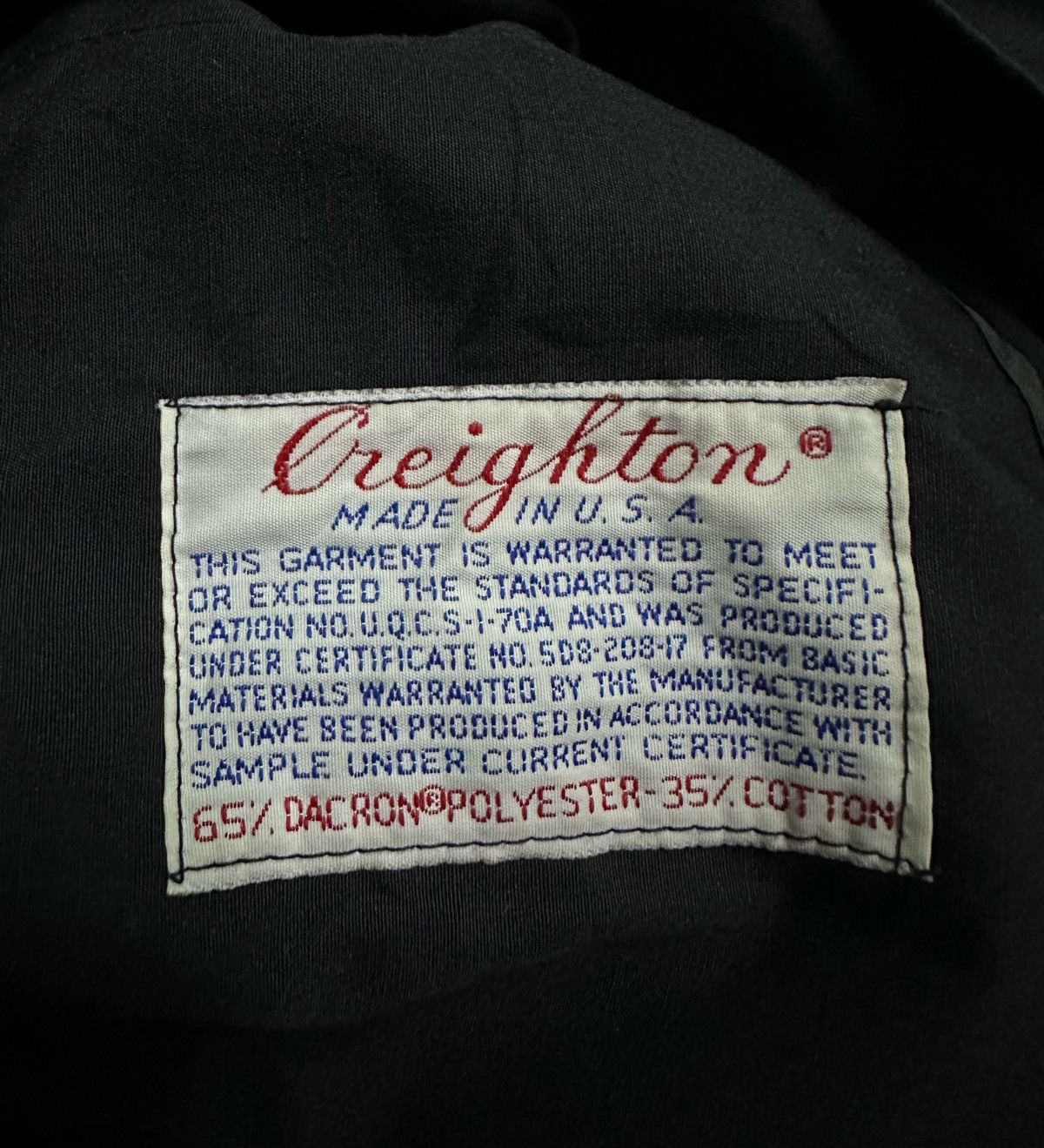 Creighton Vintage 70s-80s Creighton US Navy official uniform jacket Size US M / EU 48-50 / 2 - 7 Thumbnail