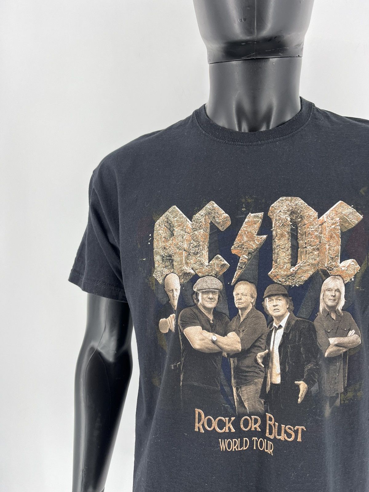 AC/DC × Band Tees × Vintage Vintage Y2K ACDC Rock or Bust Heavy Metal Rock T-Shirt Like Size US L / EU 52-54 / 3 - 6 Thumbnail