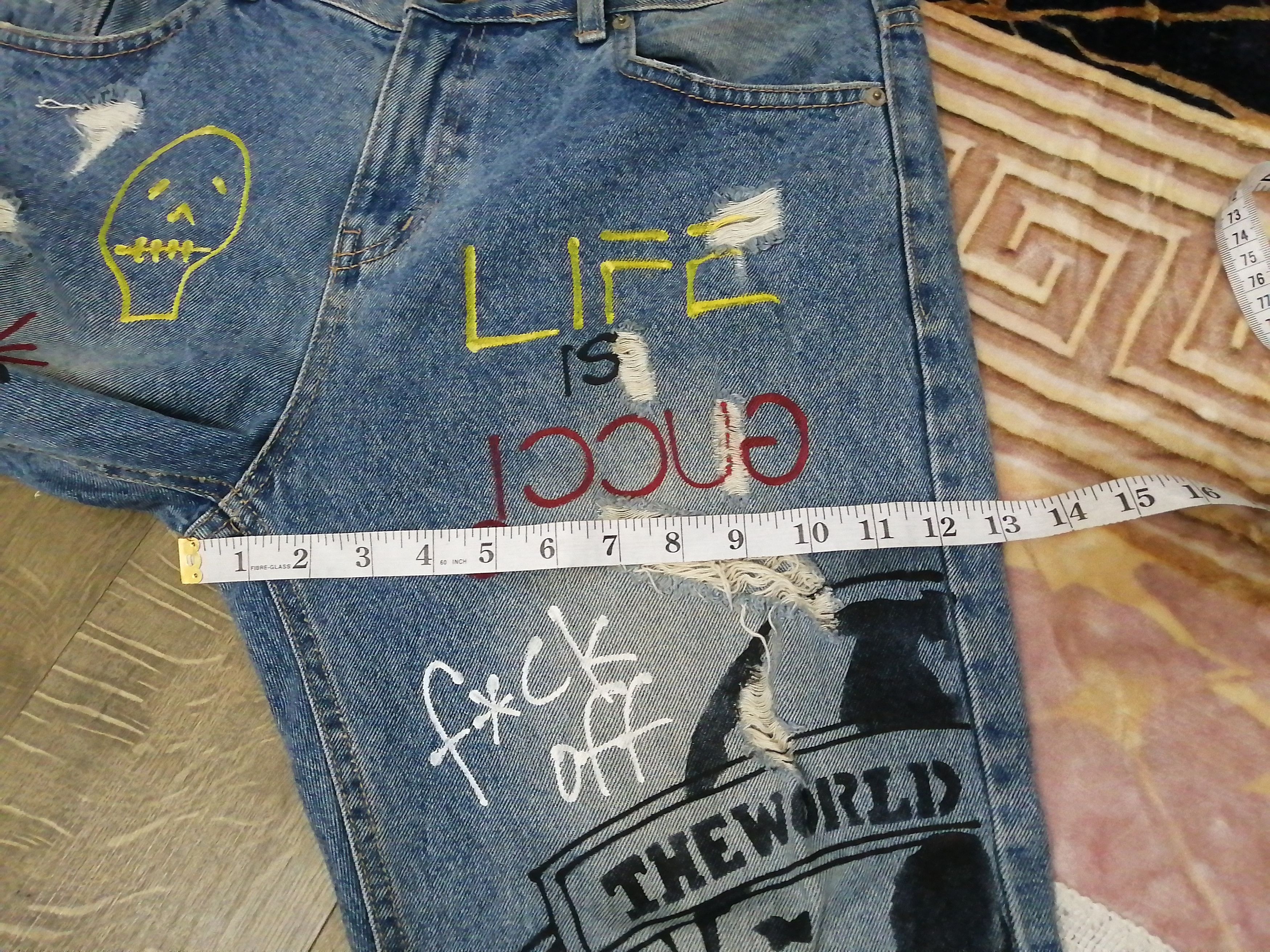 Other GALLIS ADDICTION GARMENTS DISTRESSED DENIM Size US 36 / EU 52 - 13 Thumbnail