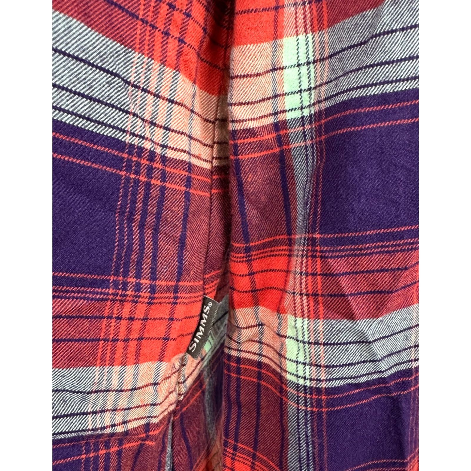 Vintage Simms Shirt Womens Small Plaid Flannel Button Up Outdoors Shadow Plaid Size S / US 4 / IT 40 - 7 Thumbnail