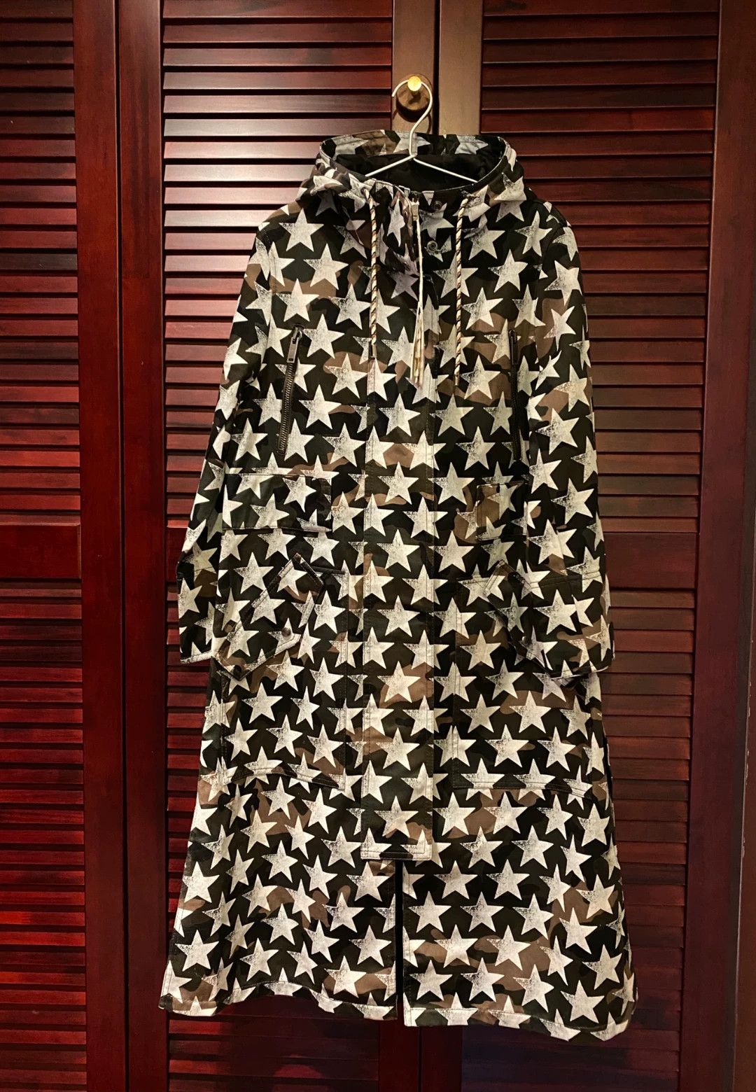 Valentino Valentino Men's Star Print Long Coat Size US M / EU 48-50 / 2 - 1 Thumbnail