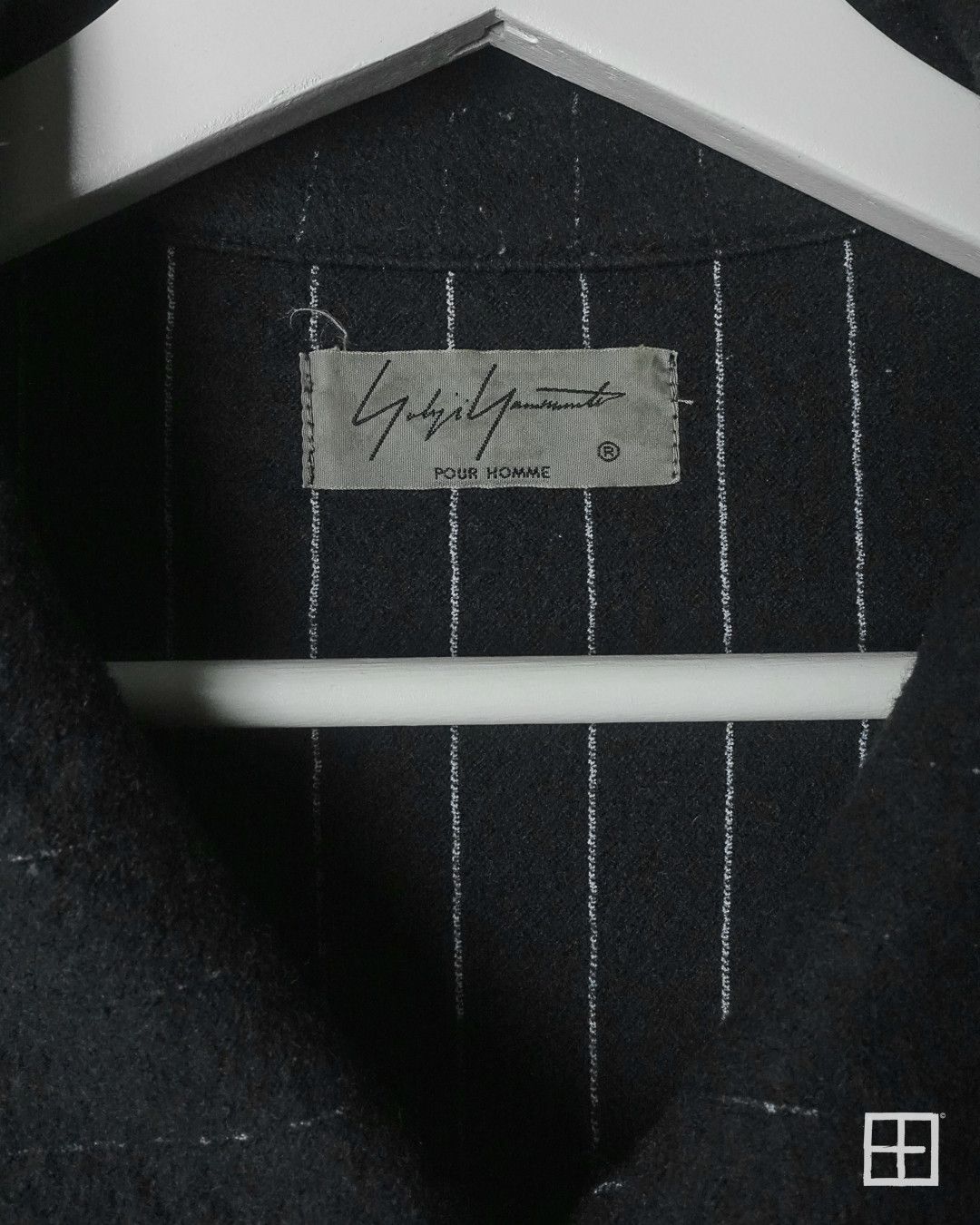 Yohji Yamamoto Yohji Yamamoto Pour Homme AW19 Pinstripe Wool Shirt Coat Size US M / EU 48-50 / 2 - 4 Thumbnail
