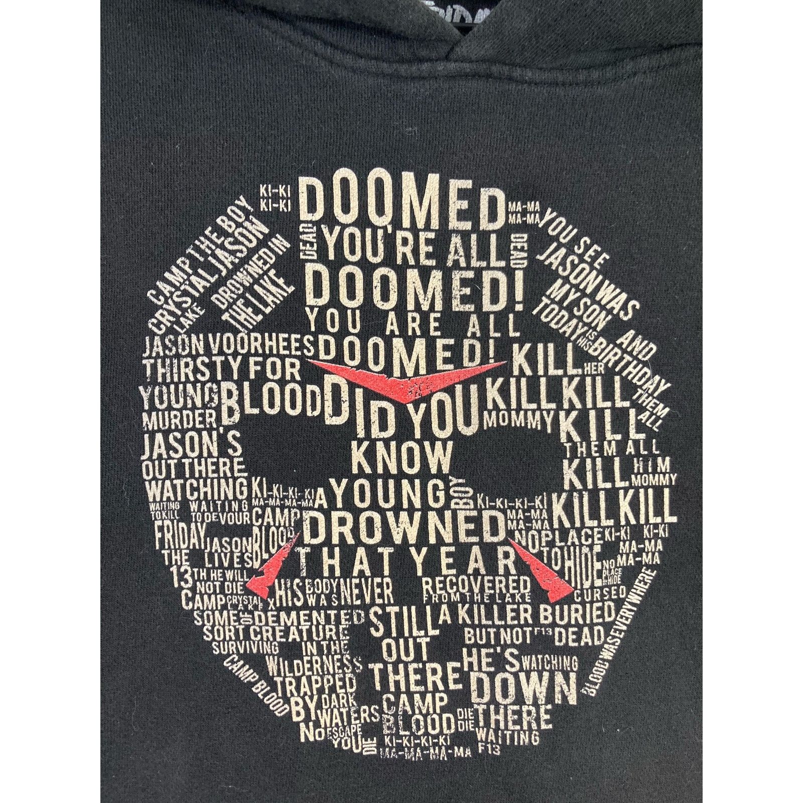 Other Friday the 13th Hoodie Women's M Black Horror Movie Graphic Size M / US 6-8 / IT 42-44 - 5 Thumbnail