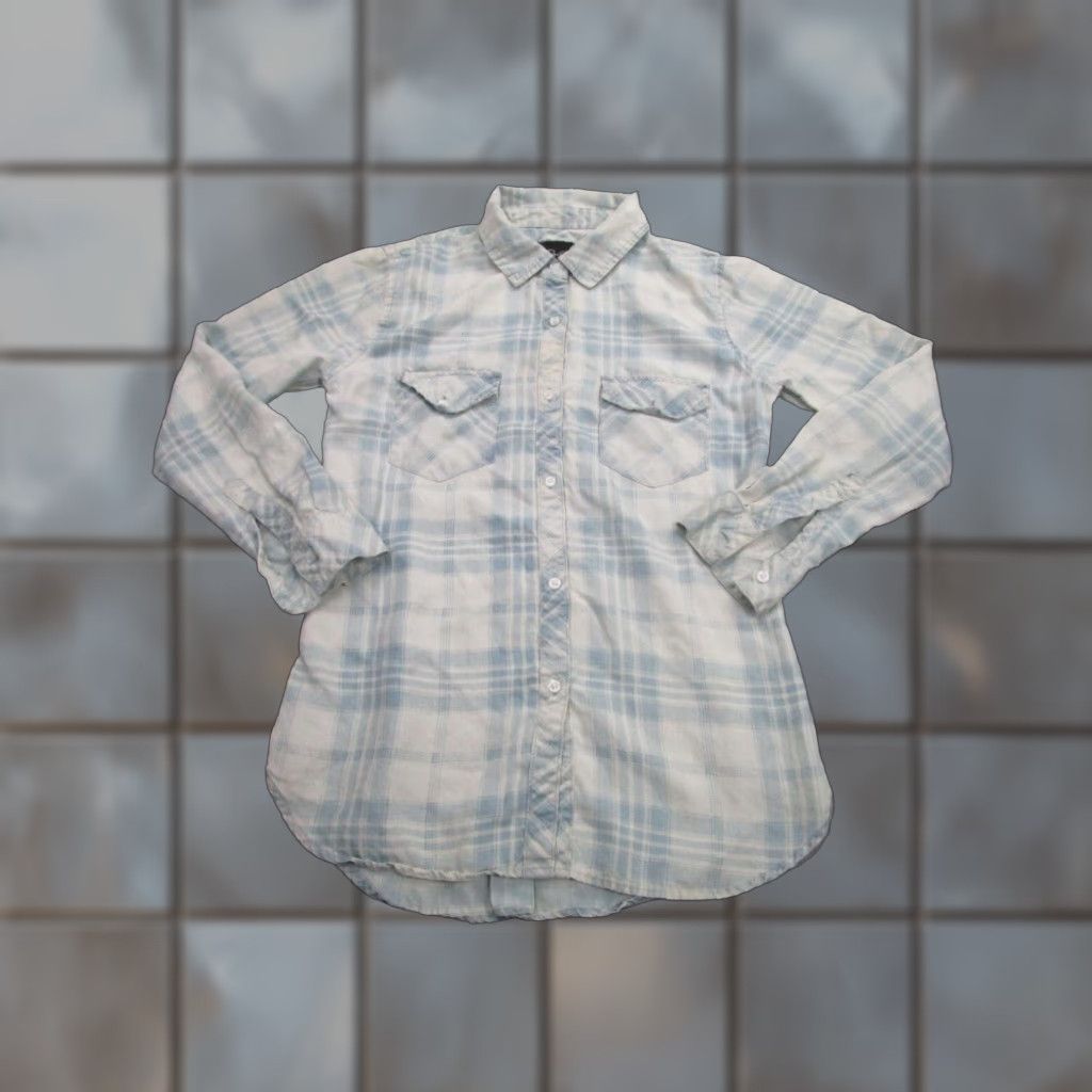 Rails Rails Plaid Shirt Womens Small Blue White Button-UpCowgirl Grunge Bohemian Womens Size S / US 4 / IT 40 - 1 Thumbnail