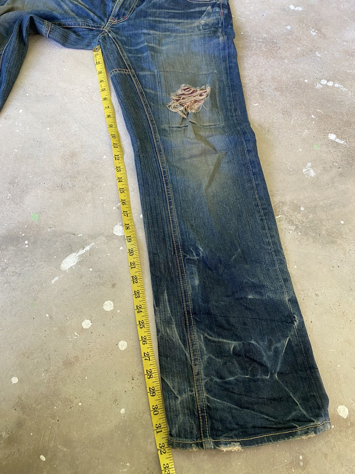 Eternal ETERNAL Japanese Floral Repair Distressed Denim Size US 34 / EU 50 - 17 Thumbnail