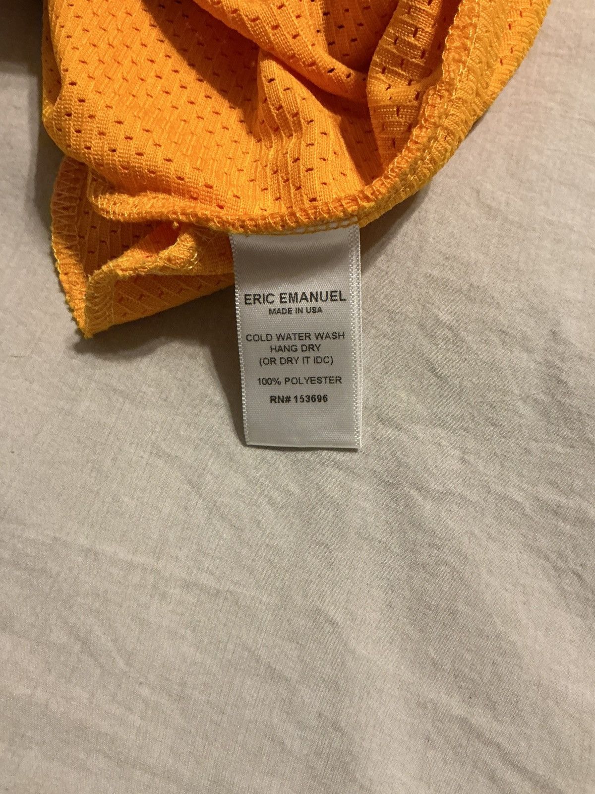 Eric Emanuel Eric Emanuel Yellow Mesh Shorts W/ Blue EE & Diamond. Medium Size US 32 / EU 48 - 5 Thumbnail