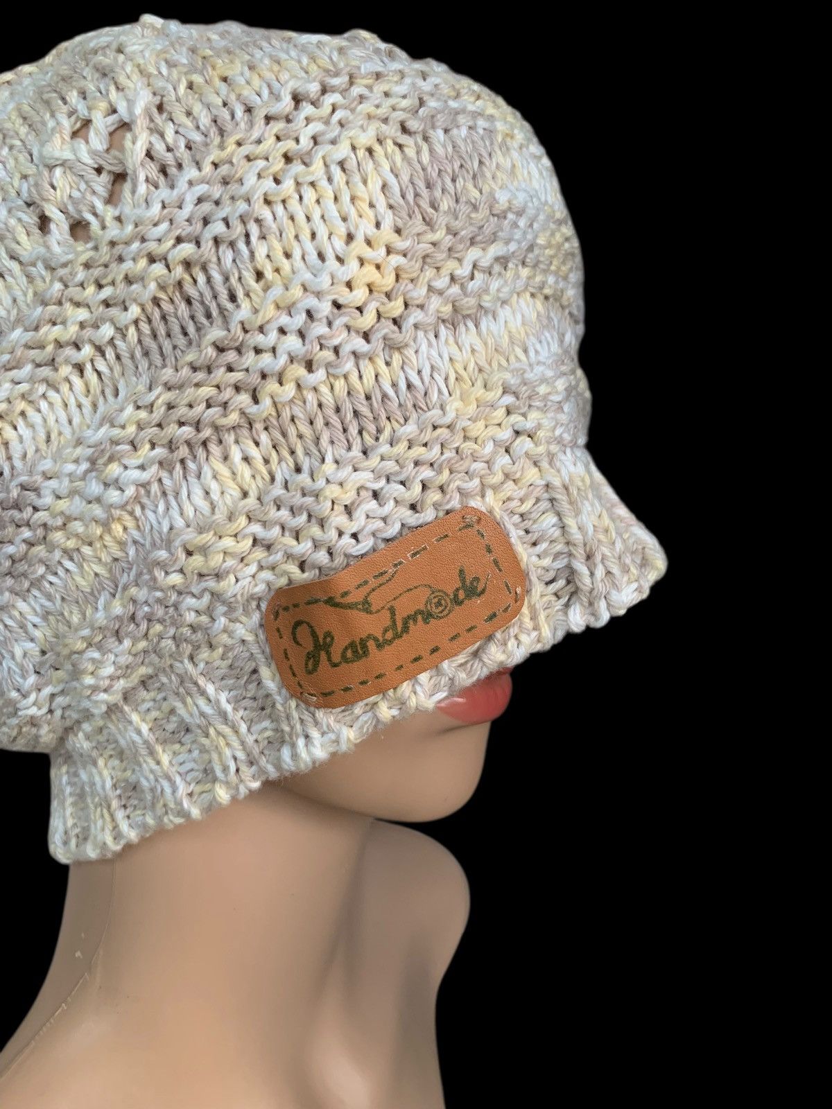 Handmade × Japanese Brand × Vintage Crochet Knitted Beanie Handmade Japanese Style Size ONE SIZE - 3 Thumbnail