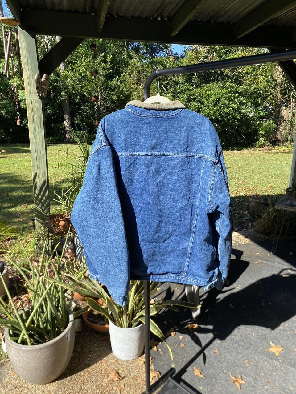 Vintage 90s Swingster Denim Plaid Quilted Navy Denim Jacket XL Size US XL / EU 56 / 4 - 3 Thumbnail