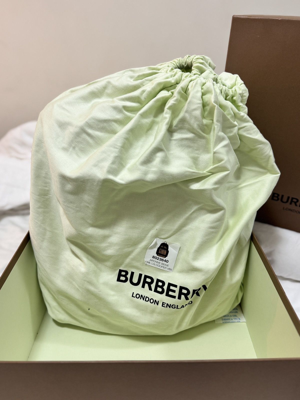 Burberry Large Utility Cooper Backpack Check Beige 8023640 Size ONE SIZE - 18 Thumbnail