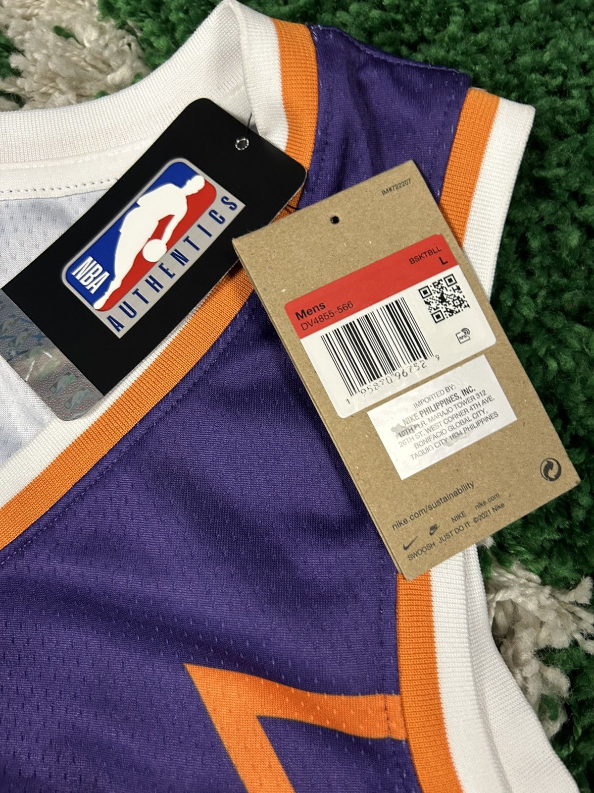 NBA Devin Booker Nike Dri-Fit Swingman Jersey Icon Edition Sz L Size US L / EU 52-54 / 3 - 4 Thumbnail