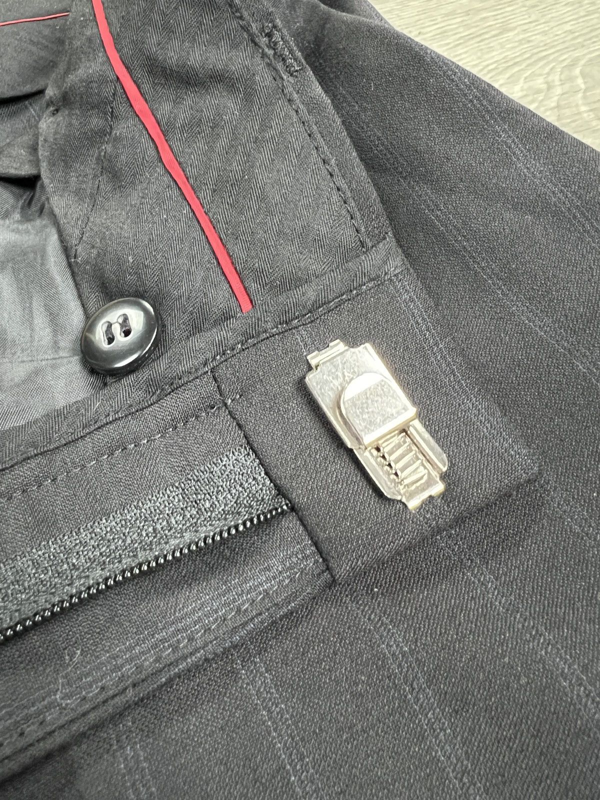 Balmain Vintage Balmain Paris Striped Men suit, Blazer and Pants szM Size 42R - 18 Thumbnail