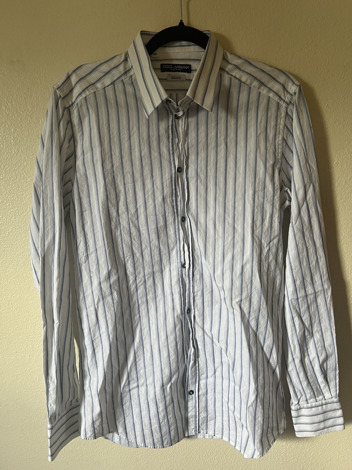 Dolce & Gabbana Dolce & Gabbana Striped Button Down Size US L / EU 52-54 / 3 - 1 Thumbnail