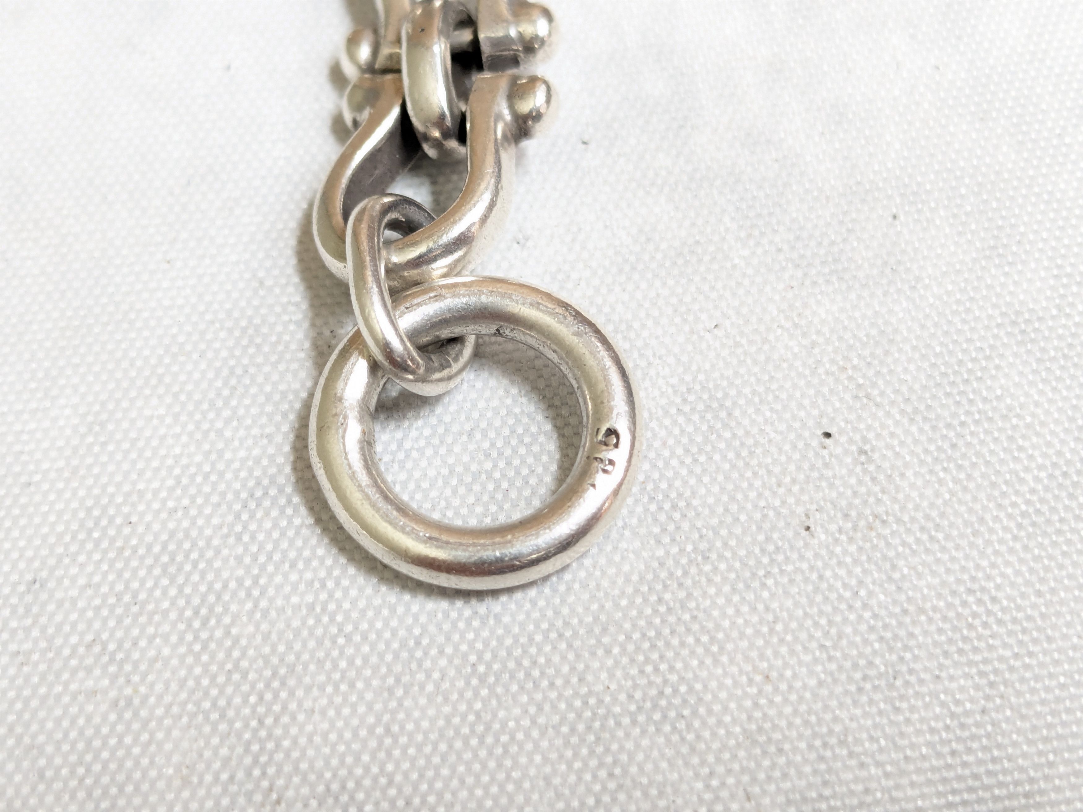 Jewelry Vintage Sterling Silver Equestrian Bracelet 6.75" Stirrup Size 26 - 9 Thumbnail