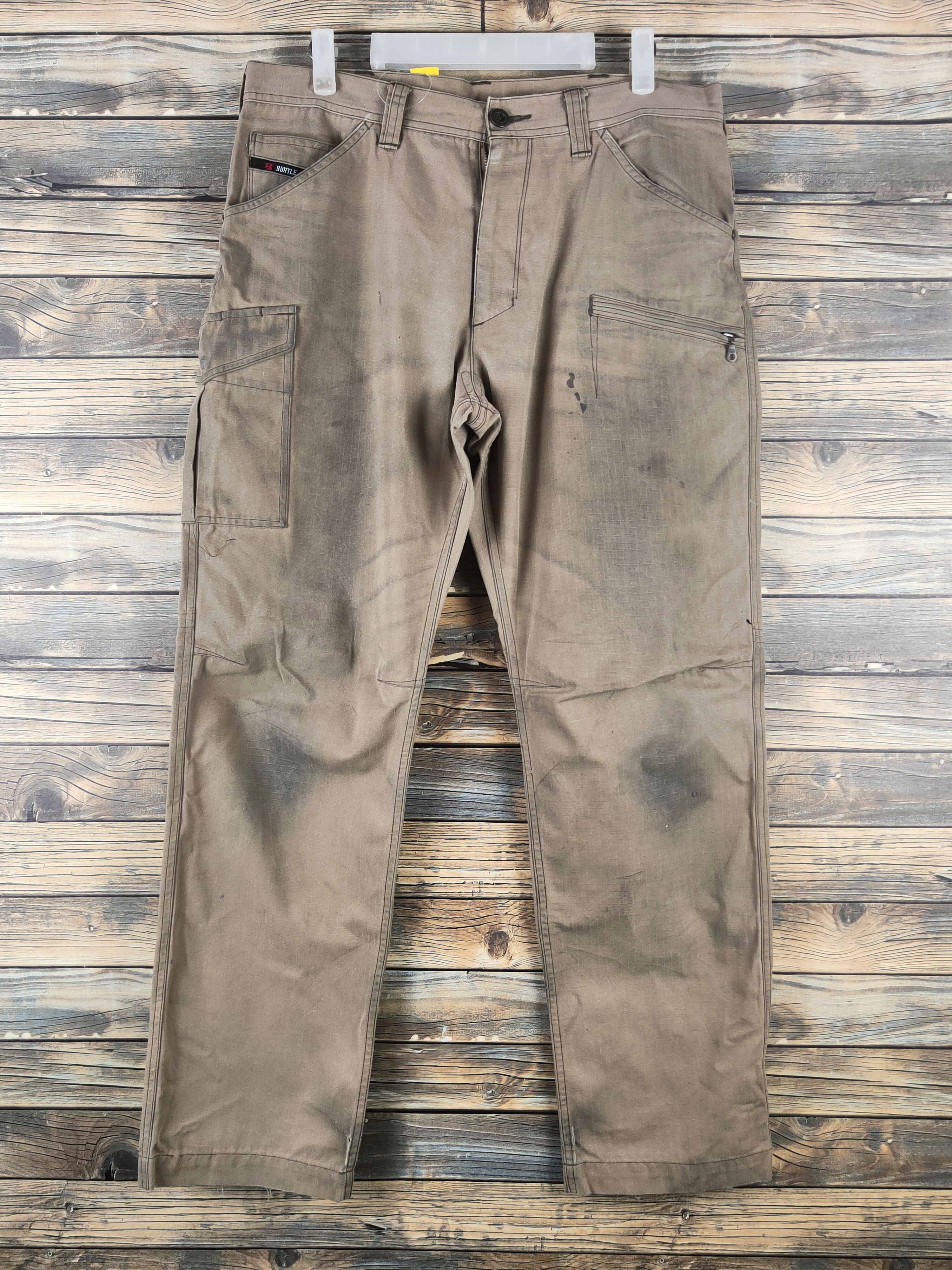 Japanese Brand DL Burtle Beige Multipocket Cargo Pants #46-333 Size US 34 / EU 50 - 1 Thumbnail